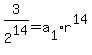 3%2F2%5E14=a%5B1%5Dr%5E14