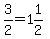 3%2F2+=+1%261%2F2