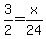 3%2F2+=+x%2F24