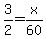 3%2F2+=+x%2F60