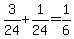 3%2F24+%2B+1%2F24+=+1%2F6