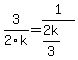 3%2F2k=1%2F%282k%2F3%29