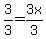 3%2F3=3x%2F3