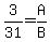 3%2F31=A%2FB
