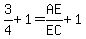 3%2F4%2B1=AE%2FEC%2B1