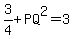 3%2F4%2BPQ%5E2=3