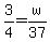 3%2F4=w%2F37