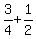 3%2F4+%2B+1%2F2