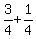 3%2F4+%2B+1%2F4