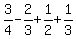 3%2F4-2%2F3%2B1%2F2%2B1%2F3