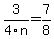 3%2F4n=7%2F8