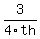 3%2F4th