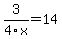 3%2F4x=14