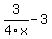 3%2F4x+-+3