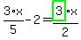 3%2F5%2Ax-2=highlight_green%28+3+%29%2F2%2Ax