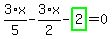 3%2F5%2Ax-3%2F2%2Ax-highlight_green%28+2+%29=0