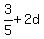 3%2F5%2B2d