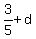 3%2F5%2Bd