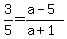 3%2F5=%28a-5%29%2F%28a%2B1%29