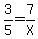 3%2F5=7%2FX