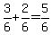 3%2F6%2B2%2F6=5%2F6