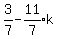 3%2F7-expr%2811%2F7%29k