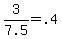 3%2F7.5+=+.4