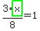 3%2F8%2Ahighlight_green%28+x+%29=1