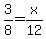3%2F8=x%2F12