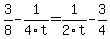 3%2F8-1%2F4t=1%2F2t-3%2F4
