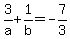 3%2Fa%2B1%2Fb=-7%2F3