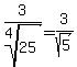 3%2Froot%284%2C25%29+=+3%2Fsqrt%285%29