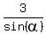3%2Fsin%28alpha%29