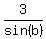 3%2Fsin%28b%29