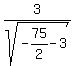 3%2Fsqrt%28-75%2F2-3%29