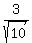 3%2Fsqrt%2810%29%29