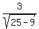 3%2Fsqrt%2825-9%29