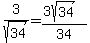 3%2Fsqrt%2834%29=%283sqrt%2834%29%29%2F34