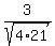 3%2Fsqrt%284%2A21%29