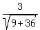 3%2Fsqrt%289%2B36%29+