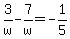 3%2Fw-7%2Fw=-1%2F5
