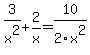 3%2Fx%5E2%2B2%2Fx=10%2F2x%5E2