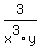 3%2Fx%5E3y