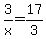 3%2Fx+=+17%2F3