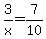 3%2Fx+=+7%2F10