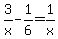 3%2Fx-1%2F6=1%2Fx