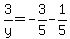 3%2Fy=-3%2F5-1%2F5
