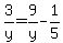 3%2Fy=9%2Fy-1%2F5