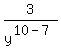 3%2Fy%5E%2810-7%29