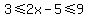 3%3C=2x-5%3C=9